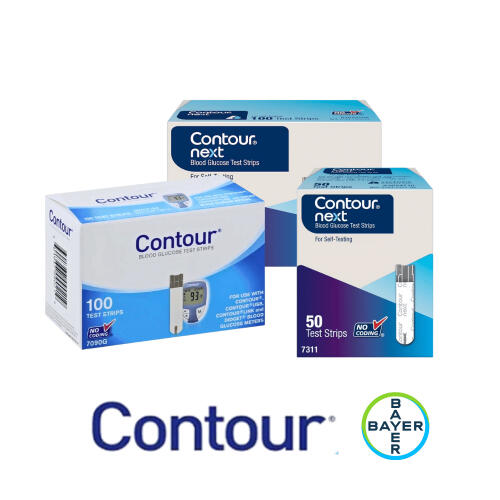 - Contour 100ct Retail - Contour 50ct Mail Order (7097C) - Contour 50ct Retail (7080G) - Contour NEXT 100ct Retail - Contour NEXT 50ct Retail - Microlet Lancets